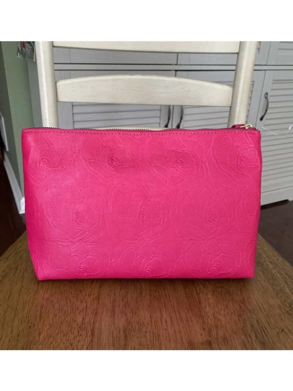 Betsey Johnson NY Large Pink Rose Purse Wristlet Bag NWOT - Picture 3 of 15